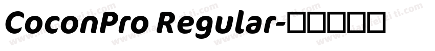 CoconPro Regular字体转换